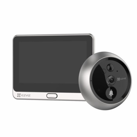 Spioncino digitale ezviz cs-dp2 senza fili wi-fi 2mp argento