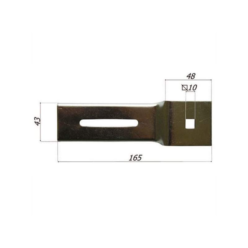Supporto motore elettrico avvolgibili boliscarlo in ferro zincato