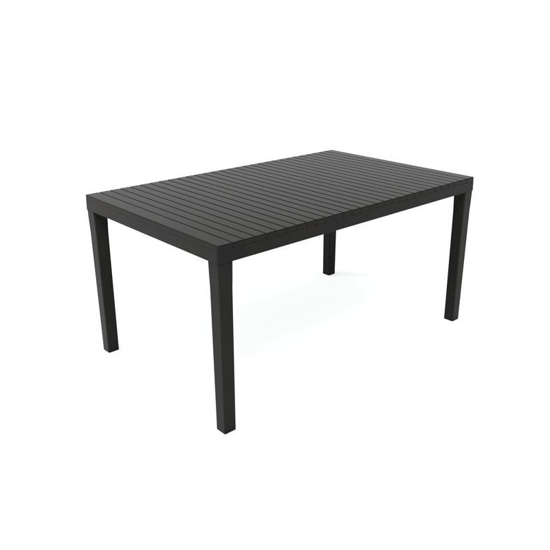 Tavolo progarden palau in plastica e resina 150x90cm antracite [pal016an]