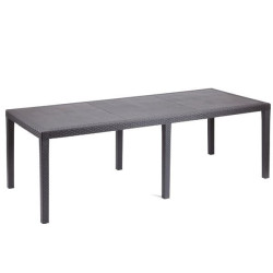 Tavolo progarden queen in resina 220x90cm antracite [que012an]