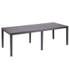 Tavolo progarden queen in resina 220x90cm antracite [que012an]