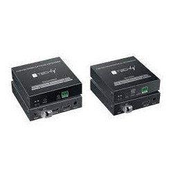 Extender techly hdmi su fibra ottica monomodale fino a 40km