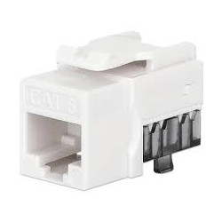 Frutto keystone intellinet slim cat.6 per cavo rigido con supporto