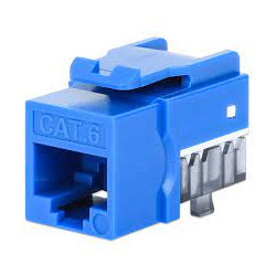 Frutto keystone intellinet slim cat.6 per cavo rigido con supporto