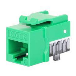 Frutto keystone intellinet slim cat.6 per cavo rigido con supporto