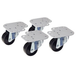 Kit di 4 ruote intellinet per armadi per montaggio simultaneo piedini