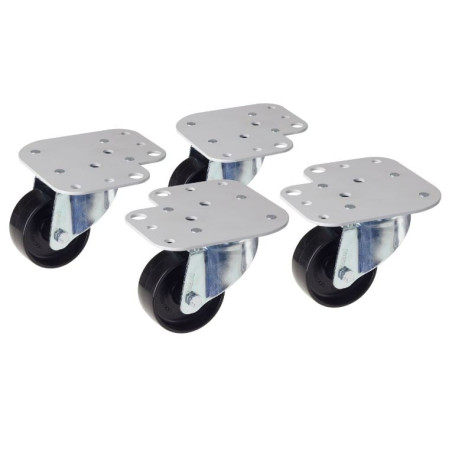 Kit di 4 ruote intellinet per armadi per montaggio simultaneo piedini