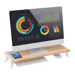 Supporto universale techly per monitor 54.5x21.0cm ed ergonomico