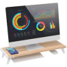 Supporto universale techly per monitor 54.5x21.0cm ed ergonomico