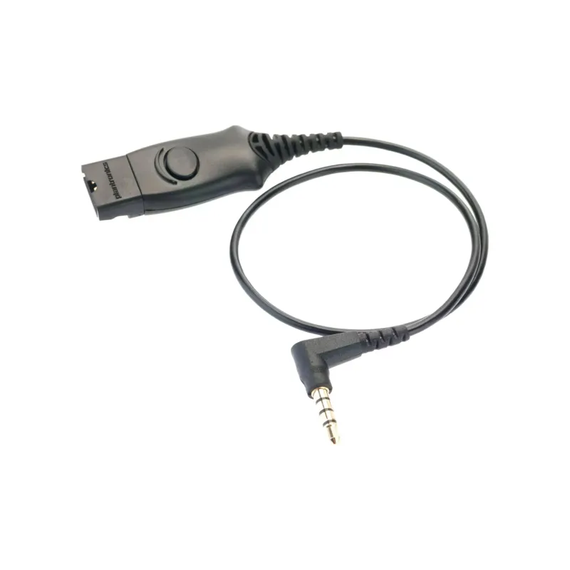 Cavo adattatore hp poly per cuffie mo300-iphone 4s jack 3.5mm/qd