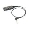 Cavo adattatore hp poly per cuffie mo300-iphone 4s jack 3.5mm/qd