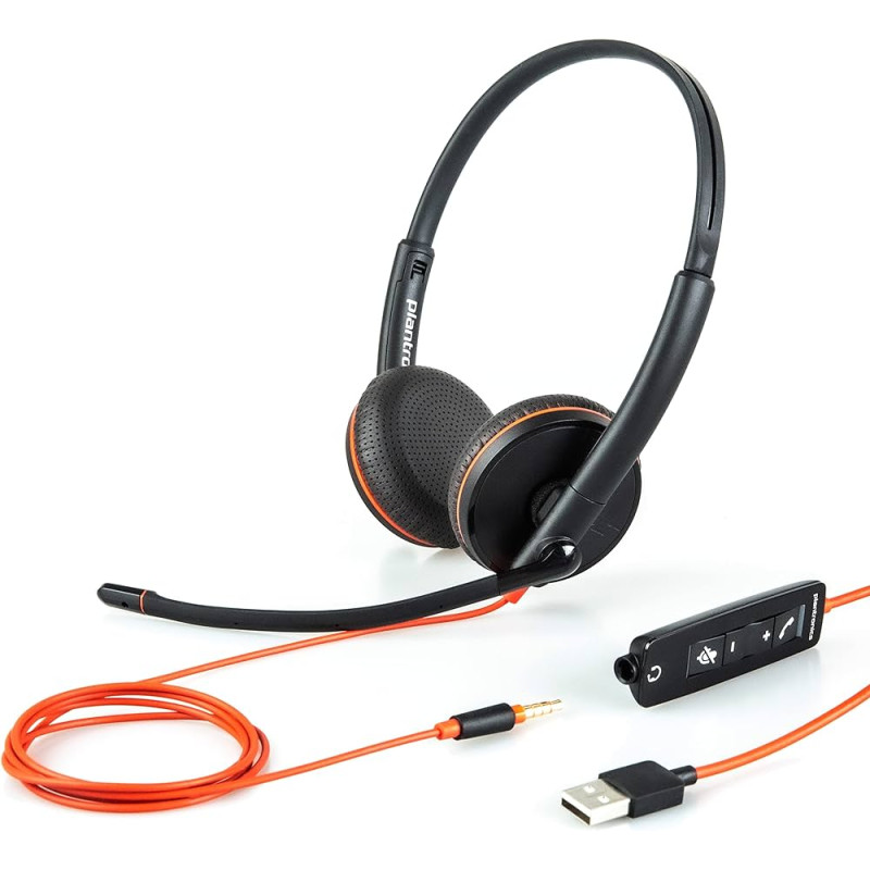 Cuffie hp poly bw 3225 stereo spinotto 3.5mm usb-c/a 10000hz