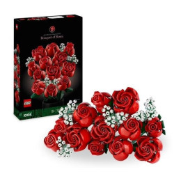 Lego icons - mazzo di rose 31cm multicolore 822pz [10328]