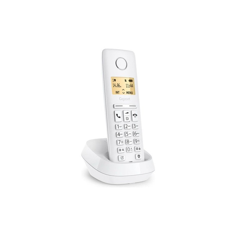 Telefono cordless gigaset pure 100 bianco [s30852-h3105-r102]