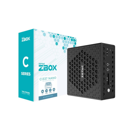 Barebone zotac zbox serie c ci337 nano intel n100 nero [zbox-ci337nano-be]