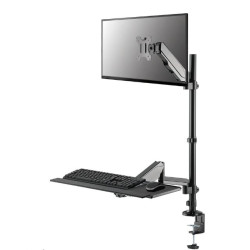 Postazione di lavoro neomounts sit-stand montata su scrivania