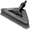 Spazzola da lavaggio gardena cleansystem soft flex grigio [18812-20]