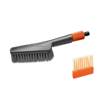 kit di pulizia gardena cleansystem spazzola a mano m soft grigio