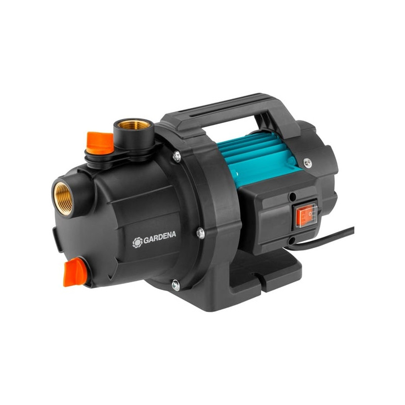 Pompa da giardino gardena 3700/4 p basic 800w nero/turchese [09015-47]