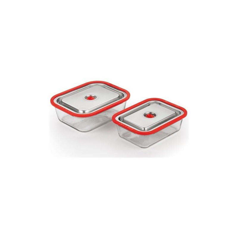 Contenitore sottovuoto magic vac aco1137 free rosso inox