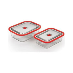 Contenitori sottovuoto magic vac aco1138 free rosso inox