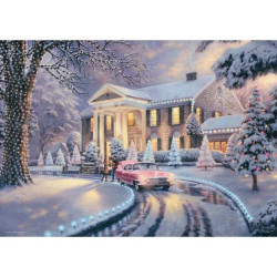 Puzzle schmidt giochi thomas kinkade studios graceland natale multicolore