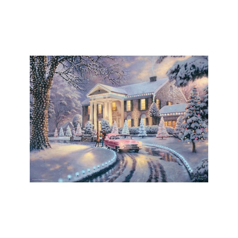 Puzzle schmidt giochi thomas kinkade studios graceland natale multicolore
