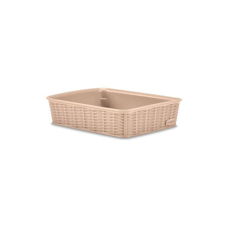 Cesta stefanplast elegance large cashmere multiuso rettangolare 35x26x6cm