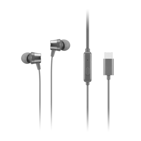 Auricolari lenovo 300 usb-c cablato grigio [gxd1j77353]