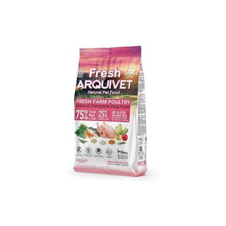 Cibo secco per cani arquivet pollo fresco e pesce oceanico alimento