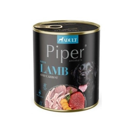Cibo umido per cani dolina noteci piper agnello con carota 800g