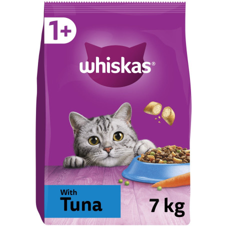 Cibo secco con tonno per gatti adulti whiskas 7kg