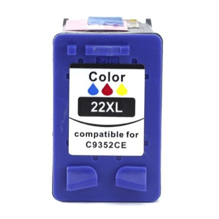 Cartuccia a getto d'inchiostro superbulk b-h22 per hp 22xl