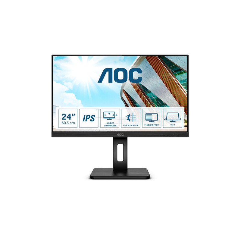Monitor led 21.5'' aoc e2 full hd 1920x1080p classe d nero