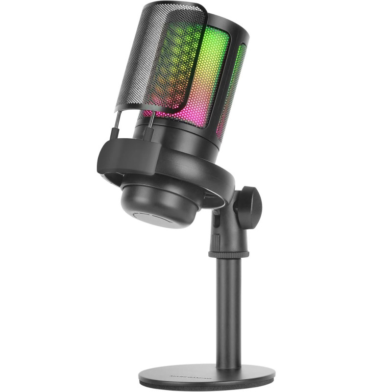 Microfono da studio mars gaming mmic-se rgb con supporto e accessori