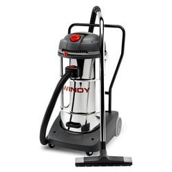 Aspiratutto a bidone lavor wash windy 65l 3600w nero inox