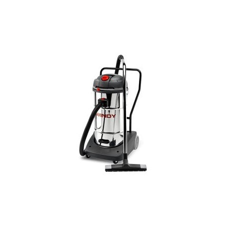 Aspiratutto a bidone lavor wash windy 65l 3600w nero inox