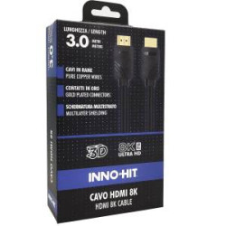 Cavo hdmi inno-hit contattioro 8k 60hz 3m nero [ih-hd2130]