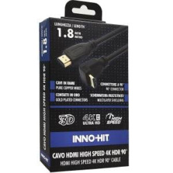 Cavo hdmi inno-hit high-speed con connettore 90 gradi 4k