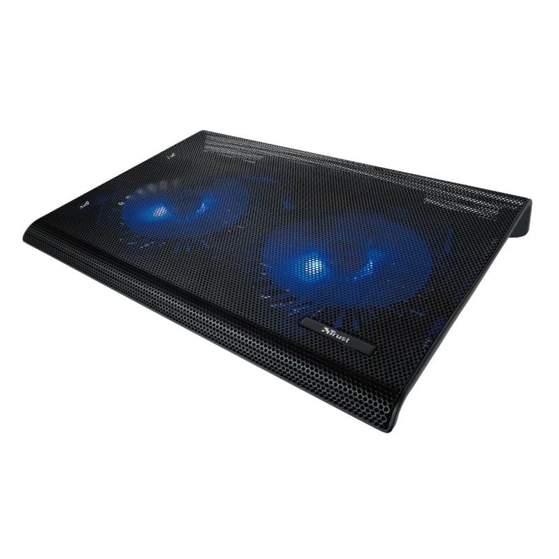 Supporto per notebook 17.3" trust azul con ventola di raffreddamento