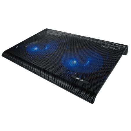 Supporto per notebook 17.3" trust azul con ventola di raffreddamento