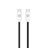 Cavo celly usb-c a usb-c 1.5m bianco/nero [usbcusbccottbk]