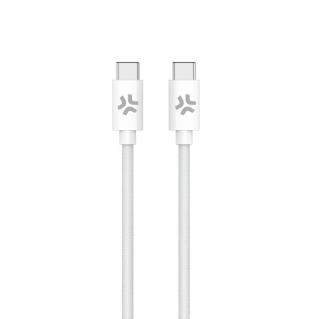 Cavo celly usb-c a usb-c 1.5m bianco [usbcusbccottwh]