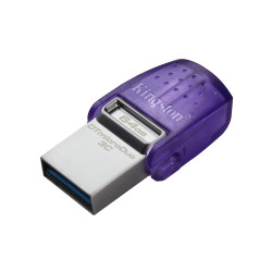 Pendrive 64gb kingston datatraveler microduo 3c viola/trasparente