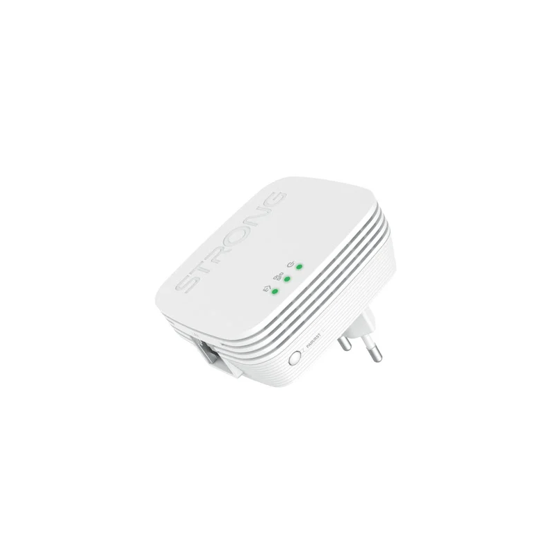 Powerline strong mini wifi 600 duo 600mbit/s 240v 50/60hz 2pz bianco