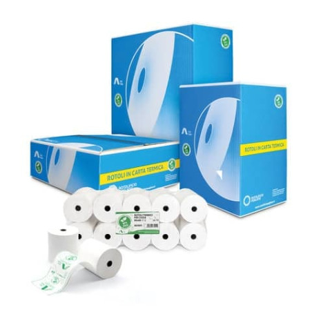 Carta termica in rotolo rotolificio pugliese nba5735tq per registratori