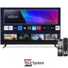 Tv led 32" telesystem sonic32fl smv14 full hd 1366x768p smart