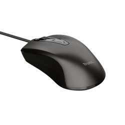 Mouse trust basics 24657 ottico ambidestro usb-a 1200dpi nero