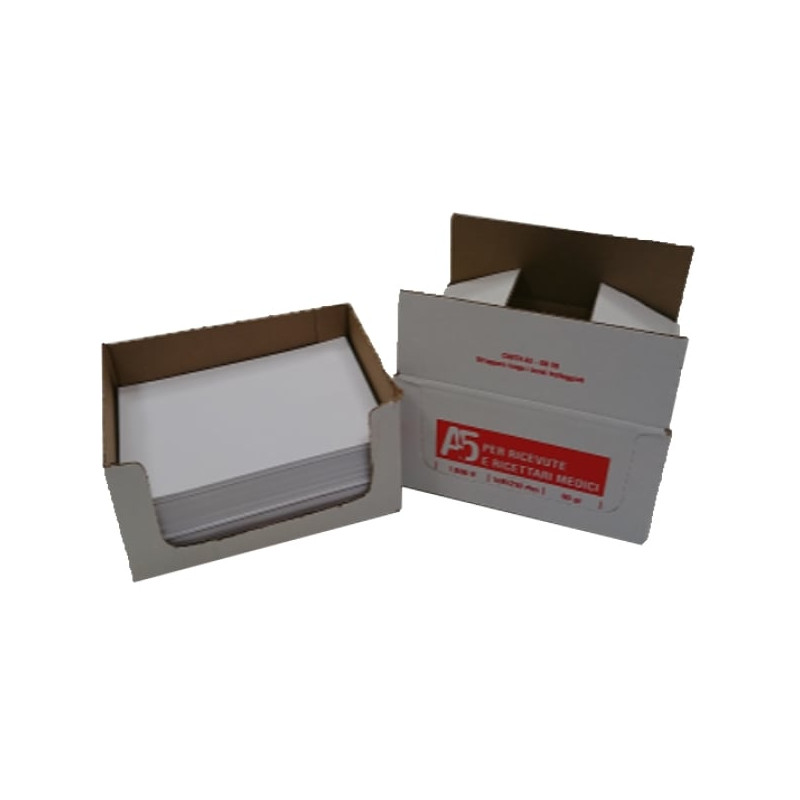 Carta in risma brefiocart a5 90gr 1000 fogli bianco [020fr90a5bi]
