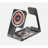 Supporto di ricarica wireless duduu 3in1 15w comp.magsafe vetro alluminio